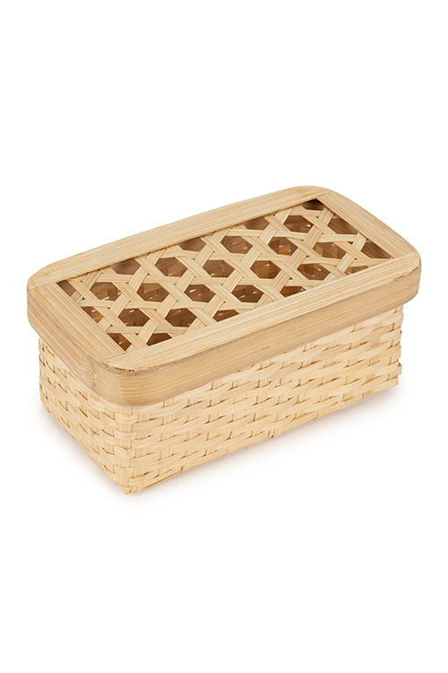 Greenkraftmira Handcrafted Bamboo Rectangular Box - Set Of 3