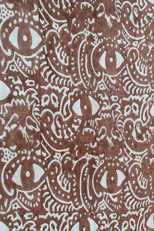 Creative Bee 'CASEY' Natural Dye Block Print Cotton Fabric
