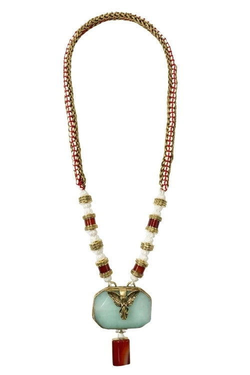 Mayabazaar "Statement" Handknotted Pahi Necklace