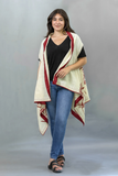 Moralfibre Flaming Red Hand Block Printed Shrug