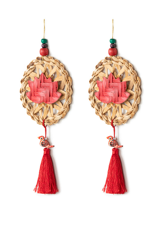 Greenkraft Chakra Lotus Handcrafted Banana Hanging - Set Of 2