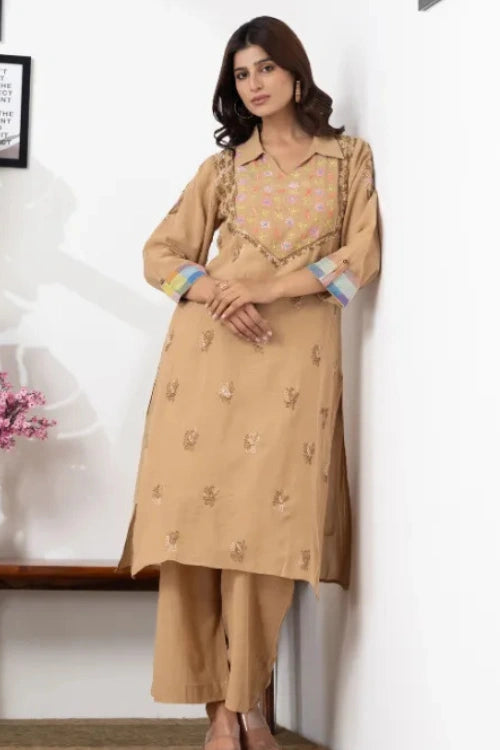 Phae Naima Co-Ord Set In Crinkle Cotton