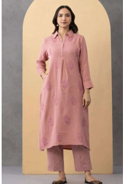 Phae Daisy Cord Set In Cotton Crinkle