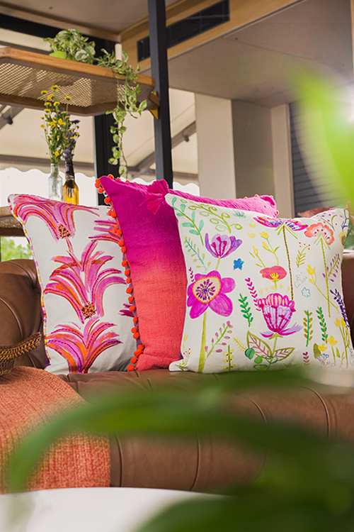 Onset Homes Harmony Cushion Cover-Fuchsia-12X20