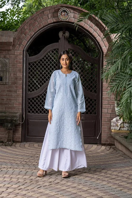 Craftroots Paisley Chikankari Kurta