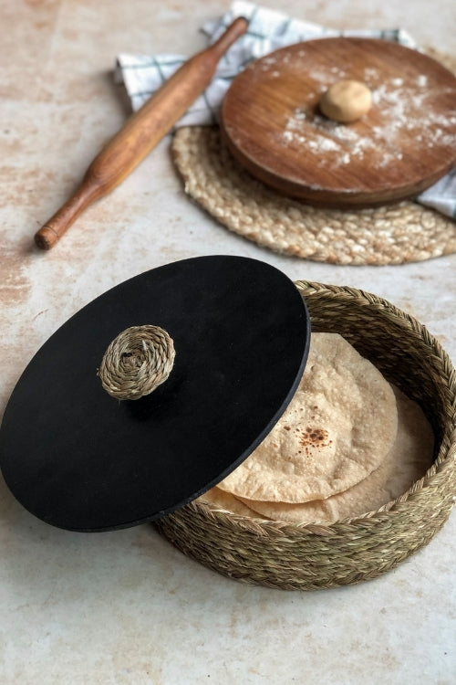 Kadam HaatHandmade Sabai Grass Roti Box - Natural