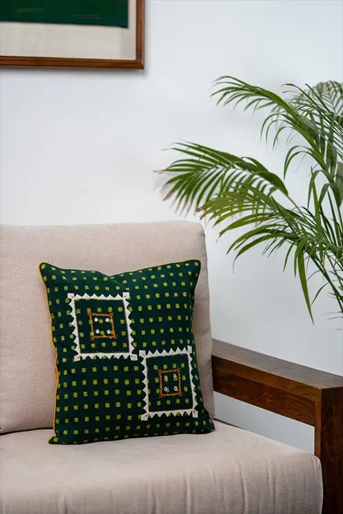 Craftroots Block Printed Khidki Cushion Cover