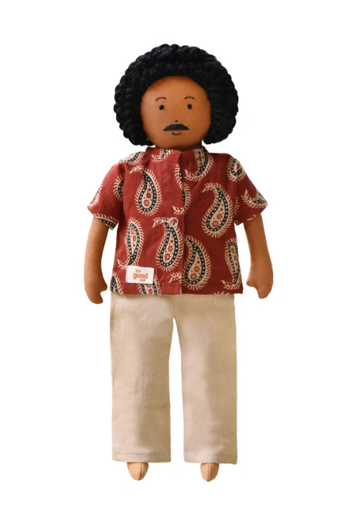 The Good Doll Nilah'S Appa 12 Inch Boy Doll Red Shirt