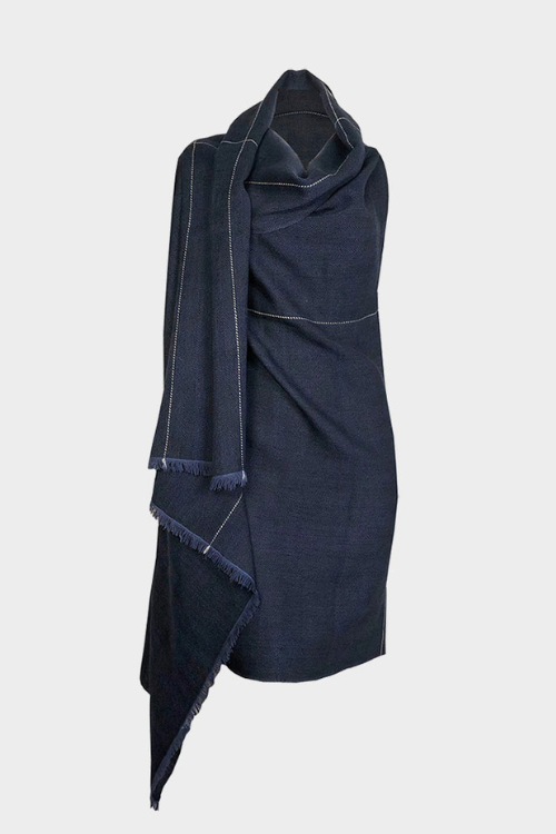 Fifth Origins versatile Handwoven Cape/ Poncho Infinity Sapphire