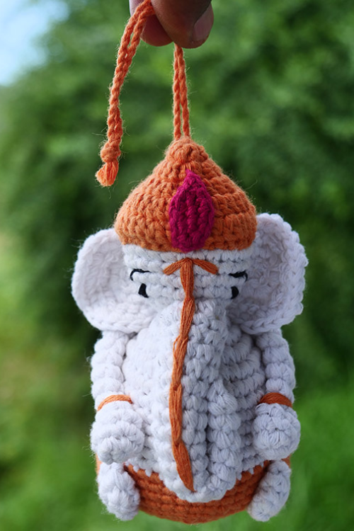Himalayan Blooms Hand Made Crochet Soft Toys - Ganesha