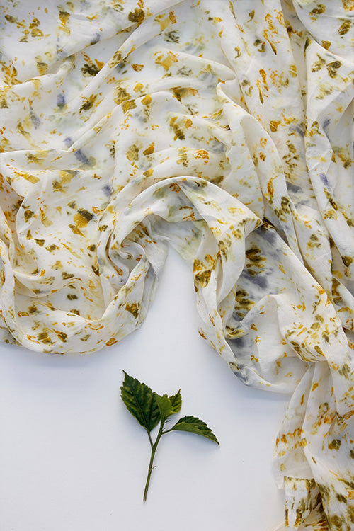 Mulya "TIMU" Eco Printed Cotton Silk Yardage