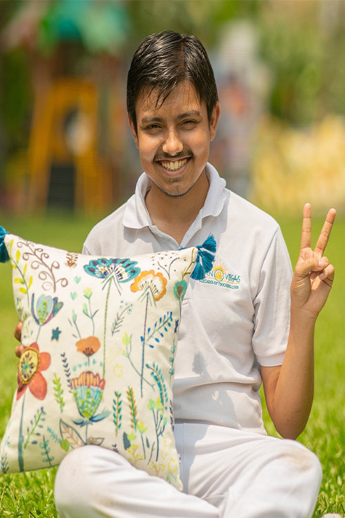 Onset Homes Gardenscape Cushion Cover-Turquoise-16X16