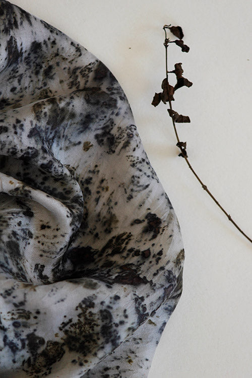 Mulya "KAKLI" Eco Printed Habutai Silk Yardage