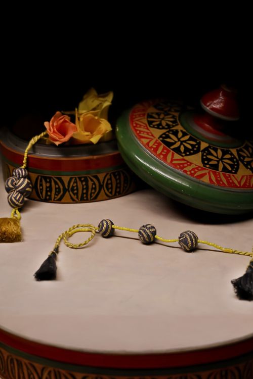 Antarang- Swarna Mukhi Potli Bhai And Bhabhi Rakhi, 100% Cotton, Made By Divyang Rural Women