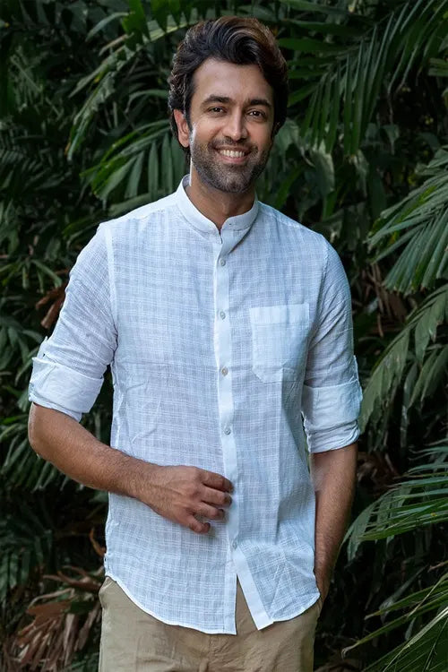 Craftroots Checkered Handwoven Cotton Shirt