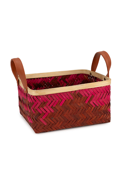 Greenkraftblush Handcrafted Bamboo Tray - Set Of 2