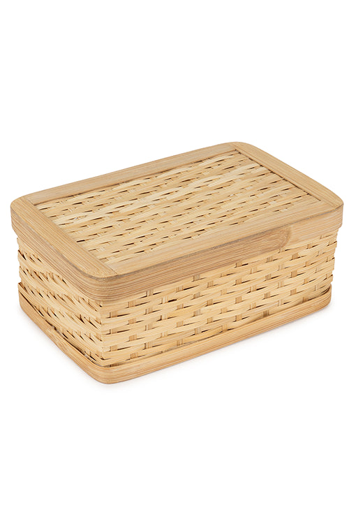 Greenkraftsora Handcrafted Bamboo Rectangular Box - Set Of 3