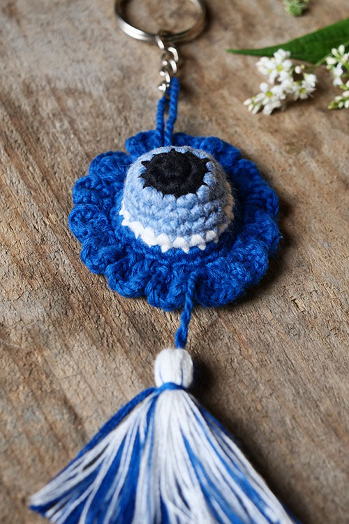 Himalayan Blooms Hand Made Crochet Soft Toys -  Evil Eye Single Bunting