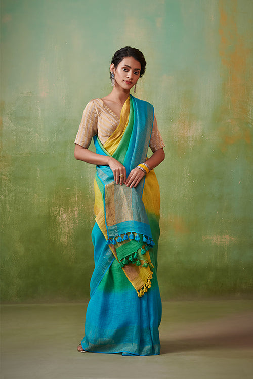 Dressfolk Sia Linen Saree