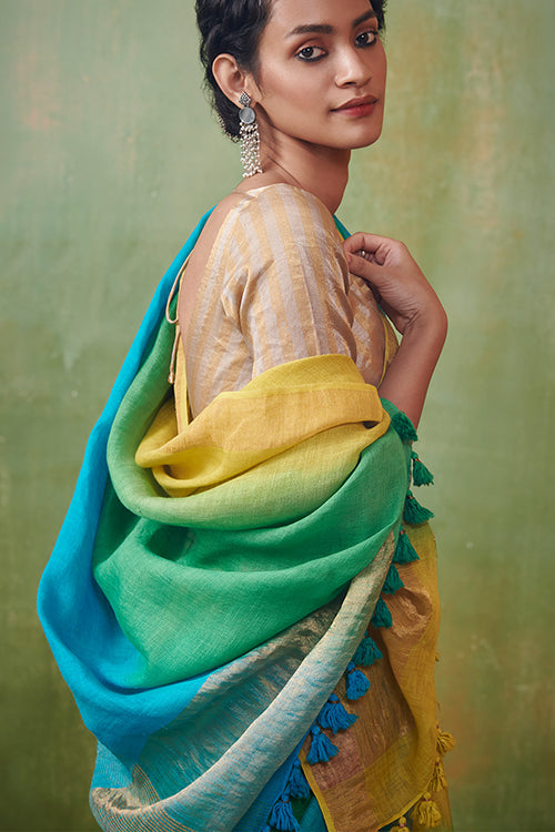 Dressfolk Sia Linen Saree