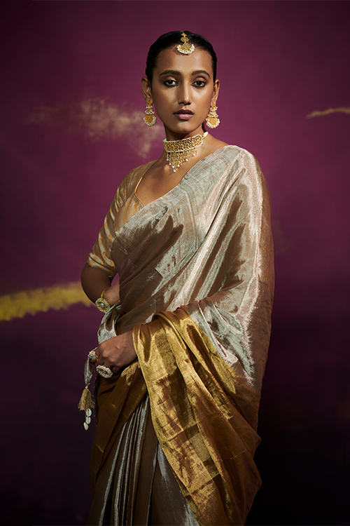 Dressfolk Rekha Tissue Saree