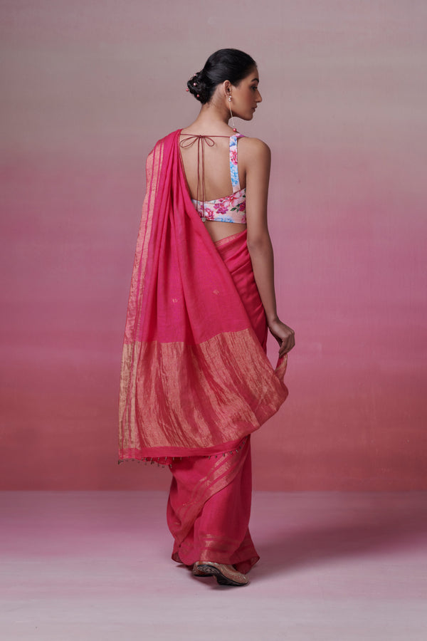 Dressfolk Valentina Linen Saree