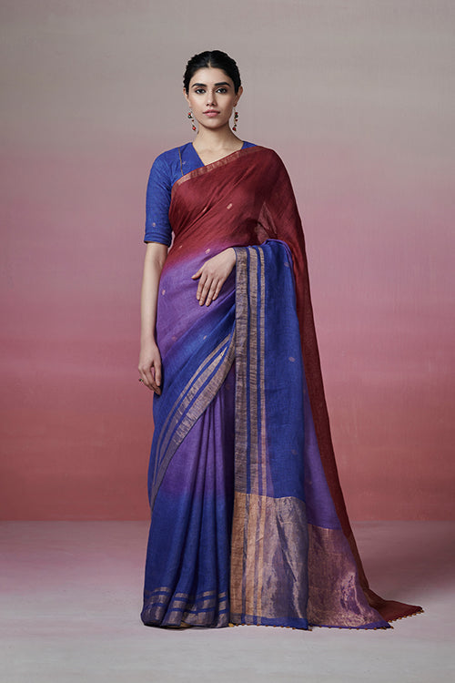 Dressfolk Forever Yours Linen Saree