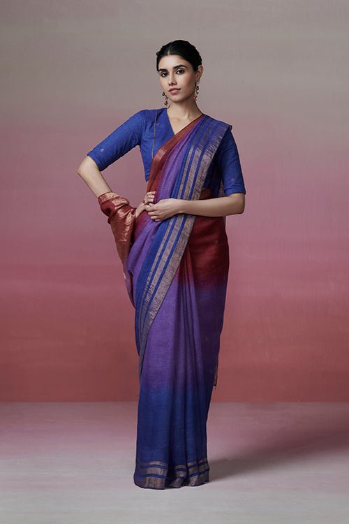 Dressfolk Forever Yours Linen Saree