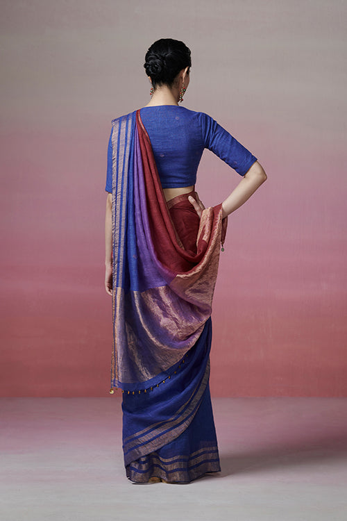 Dressfolk Forever Yours Linen Saree