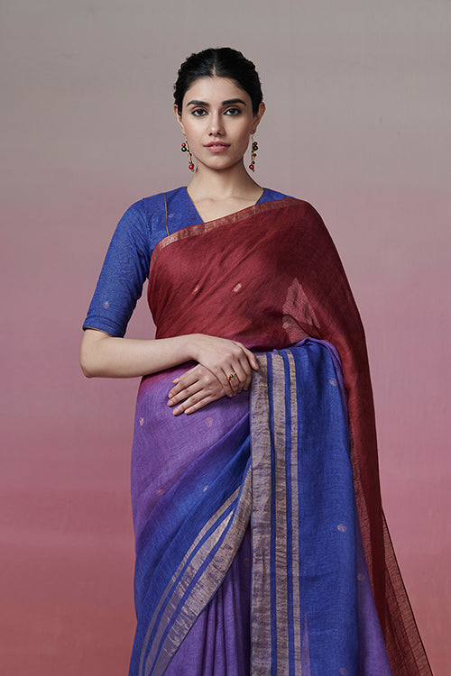 Dressfolk Forever Yours Linen Saree