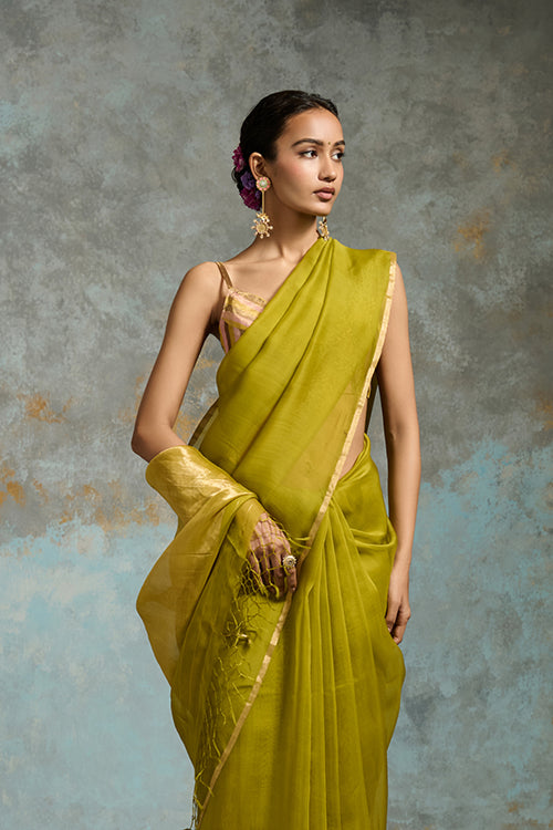 Dressfolk Ujjwala Organza Saree
