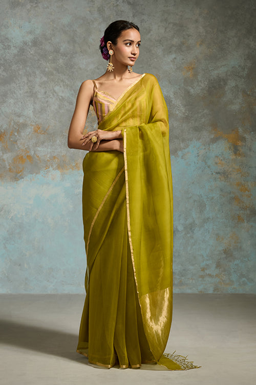 Dressfolk Ujjwala Organza Saree