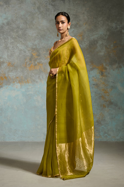 Dressfolk Ujjwala Organza Saree