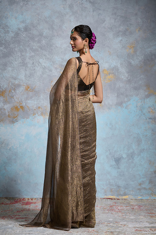 Dressfolk Krisha Crinkle Tissue Saree