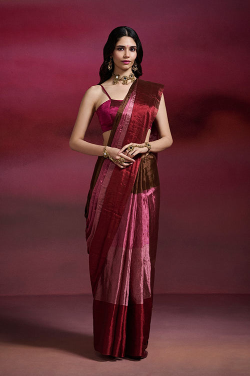 Dressfolk Rani Tissue Saree