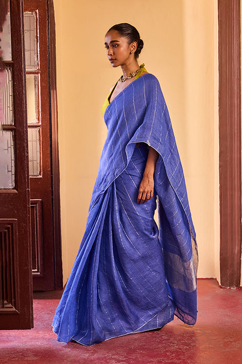 Dressfolk Evening Dance Linen Saree