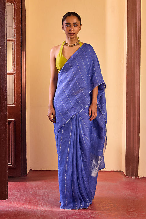 Dressfolk Evening Dance Linen Saree