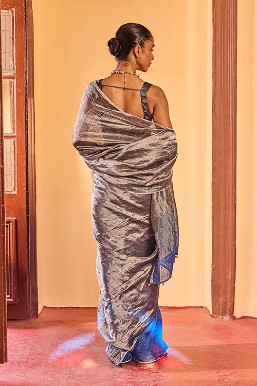 Dressfolk North Star Linen Saree