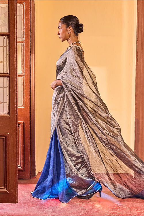 Dressfolk North Star Linen Saree