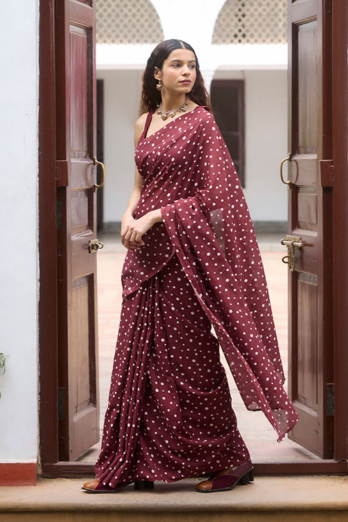 Dressfolk Dot drama Bengal Cotton Saree