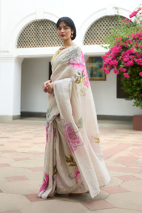 Dressfolk Lily Lane Linen Saree