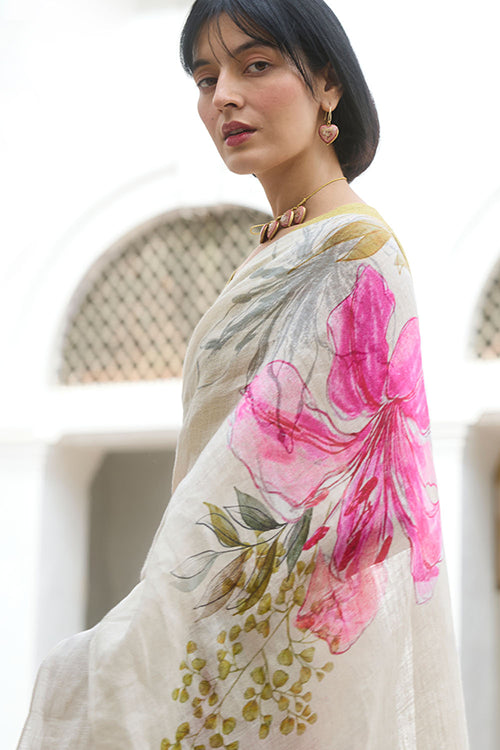 Dressfolk Lily Lane Linen Saree