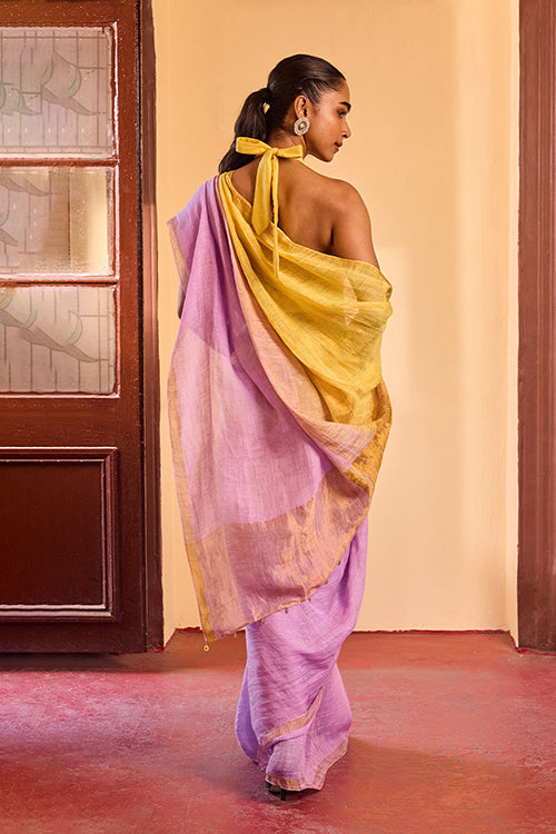 Dressfolk Eclipse Linen Saree
