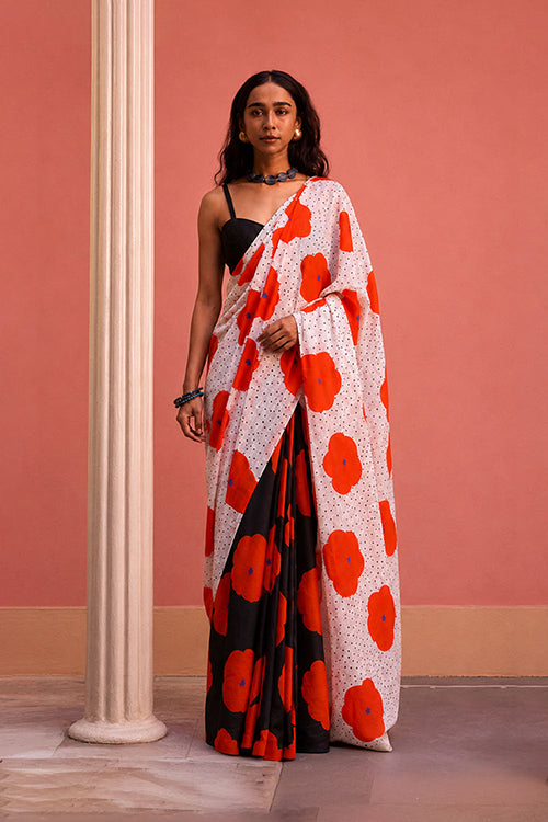 Dressfolk Flower Fever Bengal Cotton Saree