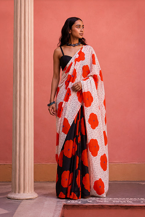 Dressfolk Flower Fever Bengal Cotton Saree