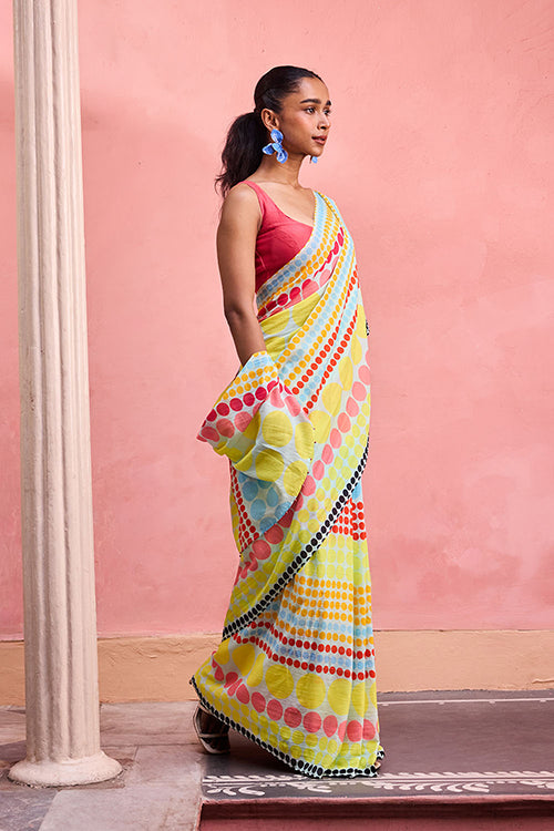 Dressfolk  Confetti Carnival Bengal Cotton Saree