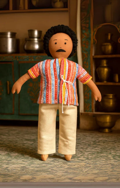 The Good Doll Nilah'S Appa 12 Inch Boy Doll Multicolour Shirt