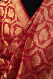 Red Handloom Banarasi Pure Silk/Silk Brocade Dupatta