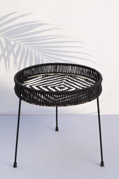 Sirohi Kohl Round Tray Table