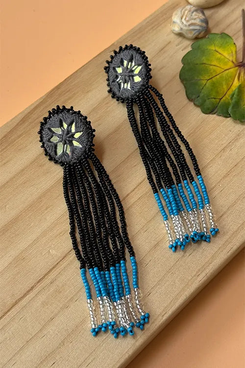 Antarang- Jil-Mil Earrings- Dark Grey